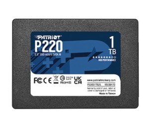 Dysk SSD PATRIOT P220S1TB25 (1TB /SATA III (6 Gb/s) /550MB/s /500MB/s)