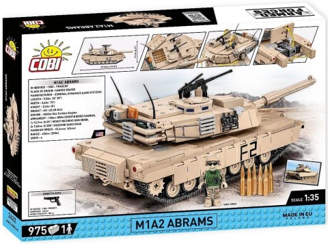 COBI 2622 Armed Forces Czołg M1A2 Abrams 975 klocków