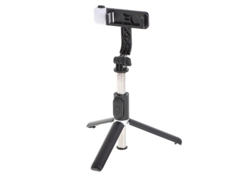 Kijek uchwyt do selfie lampa statyw tripod czarny