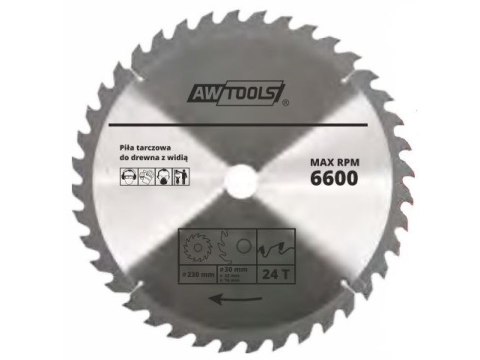 AWTOOLS AW48494 ostrze do piły tarczowej