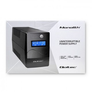 QOLTEC ZASILACZ AWARYJNY UPS 450VA | 240W | LCD | USB | RJ45