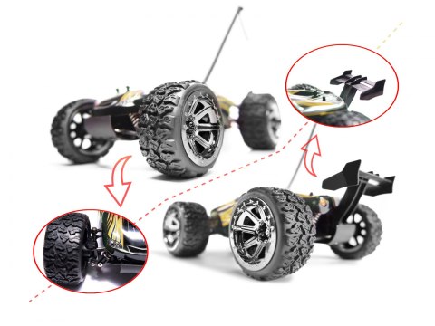 Samochód RC NQD Land Buster 4x4 USB 1:12 żółty