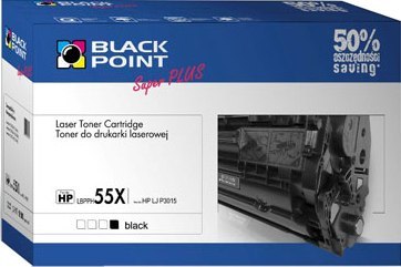 Kaseta z tonerem BLACK POINT LBPPH55X Zamiennik HP CE255X LBPPH55X