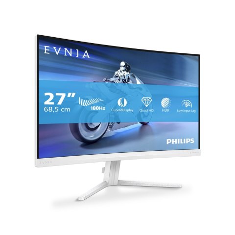 Philips Evnia 5000 27M2C5501/00 monitor komputerowy 68,6 cm (27") 2560 x 1440 px Quad HD LCD Biały