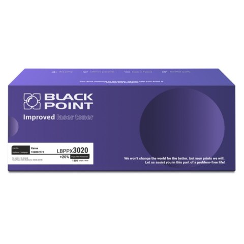 Toner BLACK POINT LBPPX3020 Xerox 106R02773