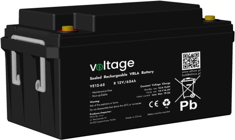 Akumulator AGM Voltage 12V 65Ah VE12-65 Akumulator AGM Voltage 12V 65Ah VE12-65