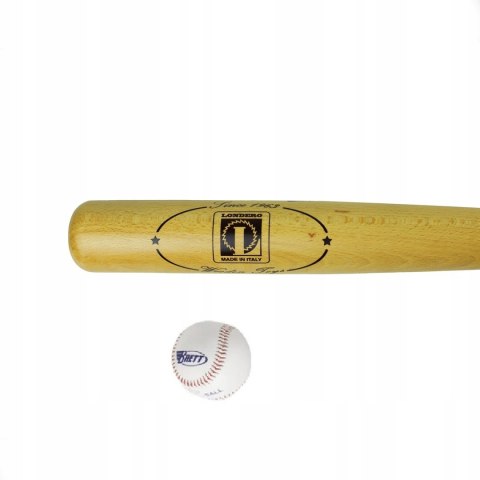 Drewniany Kij Baseballowy LONDERO 75 cm z Piłką do Baseballa