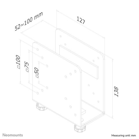 Neomounts THINCLIENT-20 uchwyt do komputera Czarny