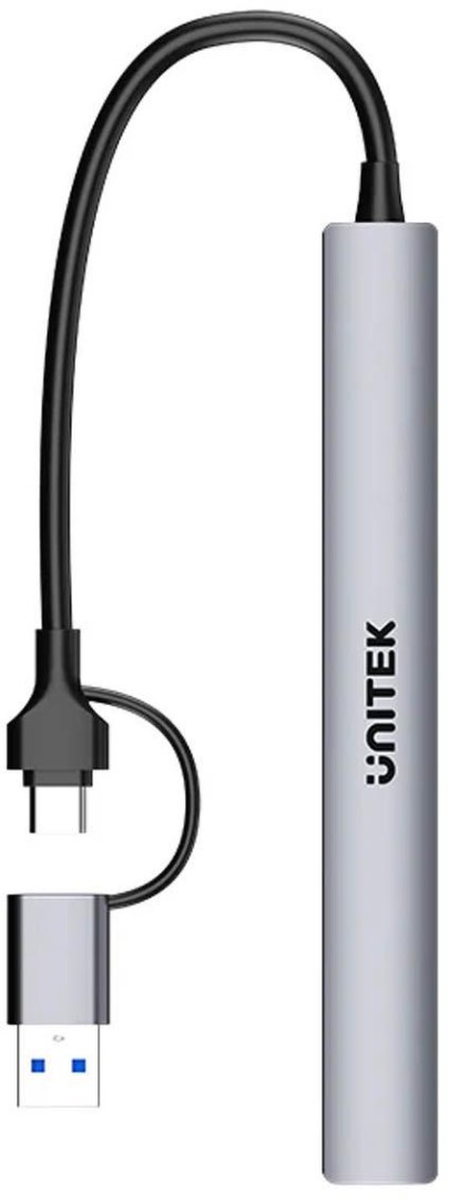 Unitek Hub USB-A/C 7w1 z adapterem