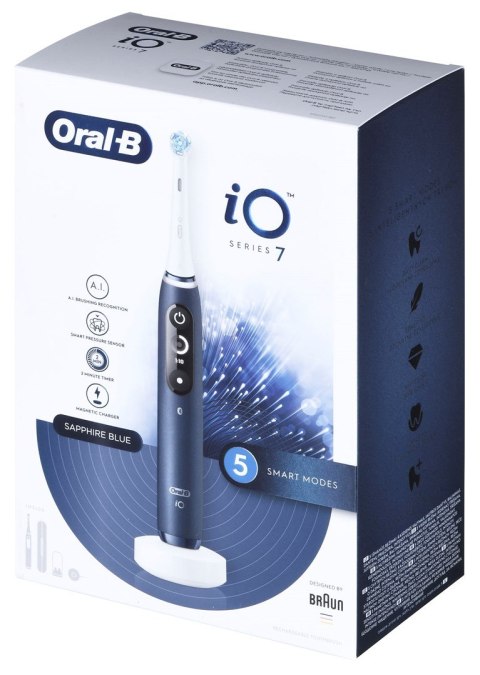 Oral-B iO iO7 Dorosły Obrotowa szczoteczka do zębów Niebieski