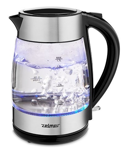 Czajnik ZELMER ZCK8011 (1.7L /2200W /Inox-czarny )