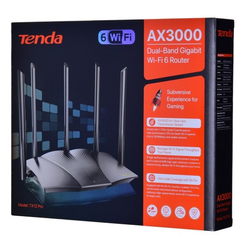 Tenda-TX12 PRO Router WiFi 6 TX2 Pro Gigabit