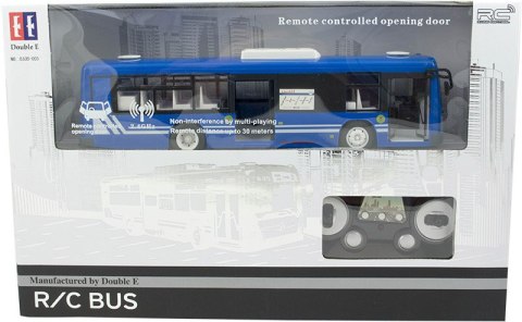 Autobus Zdalnie Sterowany RC z drzwiami niebieski