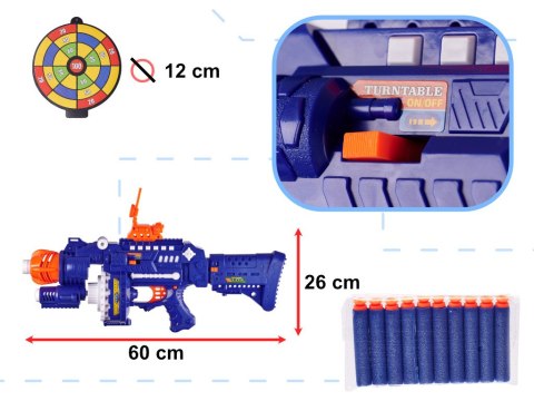 Karabin bębenkowy Blaster + 40 strzałek