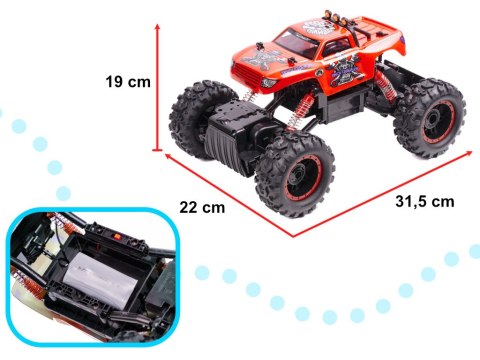 Samochód RC NQD ROCK CRAWLER KING 1:12 USB czerwony