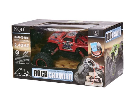 Samochód RC NQD ROCK CRAWLER KING 1:12 USB czerwony