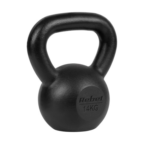 Kettlebell żeliwny 14kg, REBEL ACTIVE