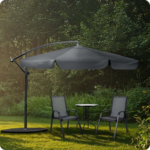 Parasol ogrodowy składany 8 segmentowy 350 cm z pokrowcem Plonos PL-881