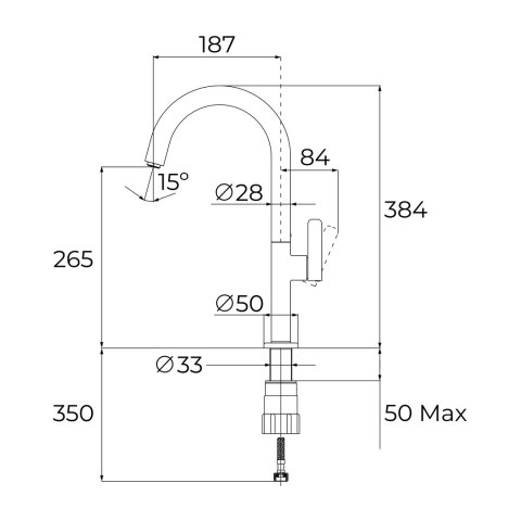 Bateria kuchenna TEKA OVAL 915 czarny