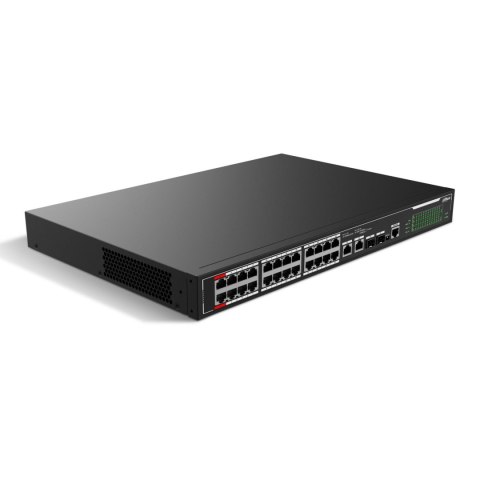 Switch zarządzalny Dahua SF4026P-C 24x10/100Mbps 2x1GbE uplink 2xSFP uplink combo PoE 240W