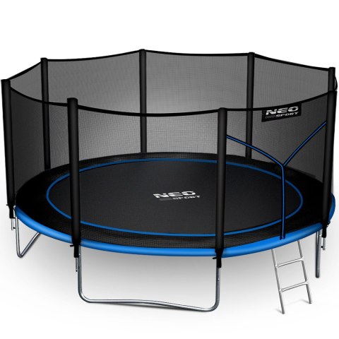 Trampolina ogrodowa 14ft/435cm z siatką zewnętrzną i drabinką Neo-Sport