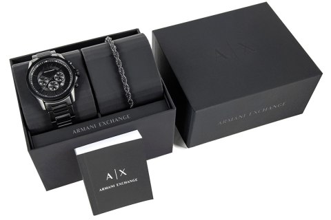 Zegarek Męski + Bransoleta Armani Exchange AX7163SET + BOX Zegarek Męski + Bransoleta Armani Exchange AX7163SET + BOX