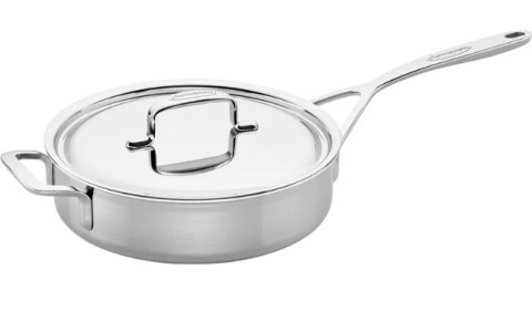 Patelnia sauté z 2 uchwytami i pokrywką DEMEYERE 5-Plus 40850-853-0 - 24 cm