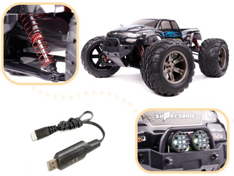 Samochód RC MONSTER TRUCK 1:12 2.4GHz X9115 NIEBIESKI ULEPSZONA WERSJA