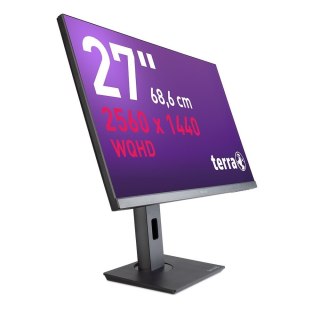 TERRA 3030231 monitor komputerowy 68,6 cm (27") 2560 x 1440 px Wide Quad HD LED Czarny