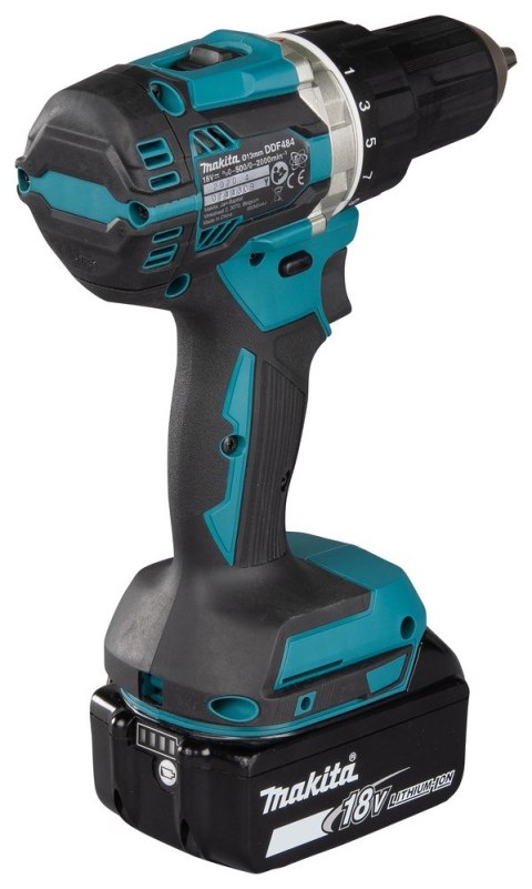 Makita DDF484RFJ wiertło 2000 RPM 1,8 kg Czarny, Niebieski