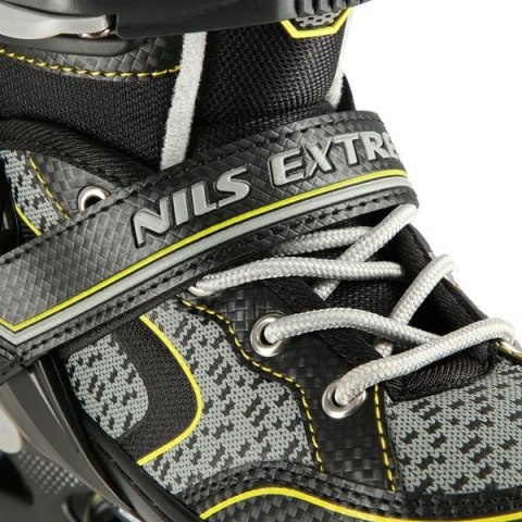 ŁYŻWOROLKI NILS EXTREME NA14198 CZARNO-ŻÓŁTE ROZM. L (39-42)