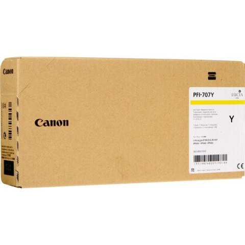 Canon PFI-707Y nabój z tuszem Oryginalny Żółty