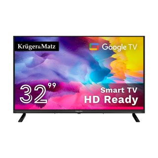 Kruger&Matz KM0232-SA Telewizor LED 32" HD Google TV, DVB-T2/S2/T/C H.265 HEVC