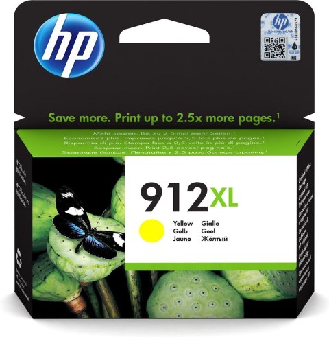 Tusz HP żółty HP 912XL, HP912XL=3YL83AE, 825 str.