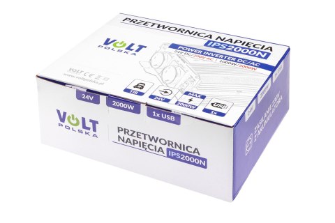 VOLT Przetwornica Volt Polska IPS-2000N 24V / 230V 1000/2000W