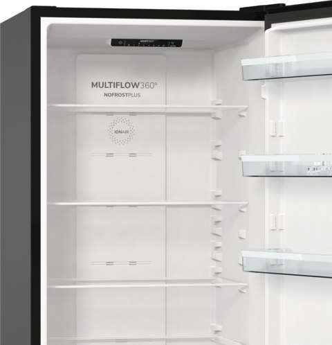 Gorenje NRK6202EBXL4 lodówko-zamrażarka Wolnostojący 331 l E Czarny