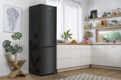 Gorenje NRK6202EBXL4 lodówko-zamrażarka Wolnostojący 331 l E Czarny