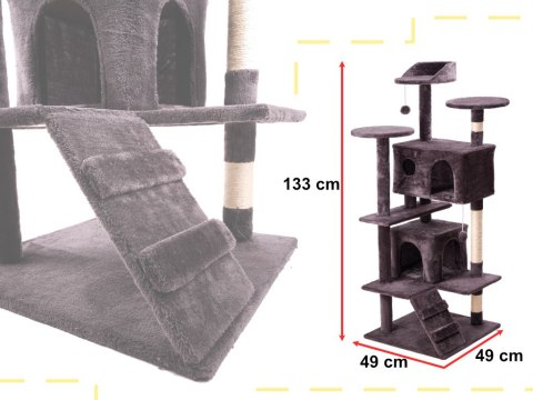 Drapak dla kota domek drzewko legowisko 133cm