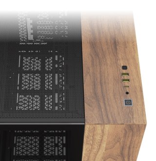 Obudowa CORSAIR Geh mATX 2500X (Tempered Glass) Black/Walnut Wood