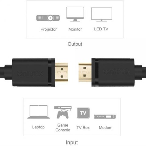 Kabel HDMI Unitek Y-C137M HDMI 2.0 4K 60Hz 1.5m