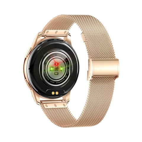 Smartwatch Damski Rubicon RNCF30 Gold + Pasek Pink