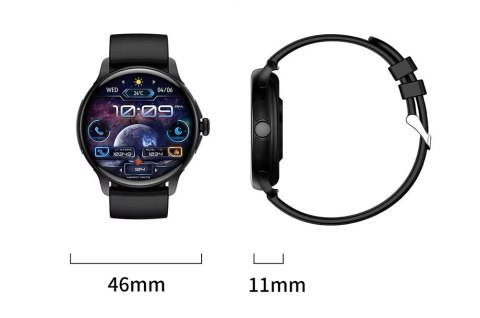 Smartwatch Damski Rubicon RNCF35 BLACK Bransoleta + Pasek