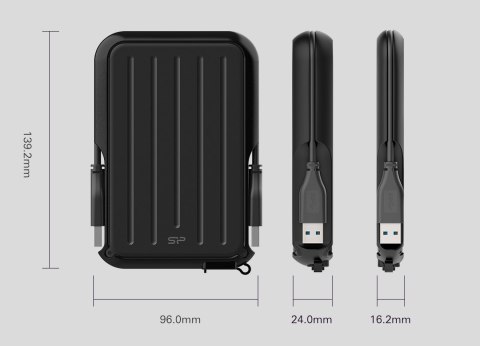 Dysk zewnętrzny HDD Silicon Power Armor A66 (2TB; 2,5"; USB 3.2; Blue; SP020TBPHD66SS3B) Dysk zewnętrzny HDD Silicon Power Armor A66 (2TB; 2,5"; USB 3.2; Blue; SP020TBPHD66SS3B)
