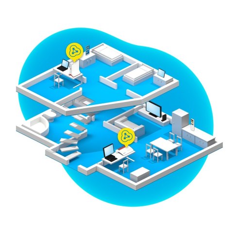 FRITZ!Repeater 6000 router bezprzewodowy Ethernet Tri-band (2.4 GHz/5 GHz/5 GHz) Czerwony, Biały