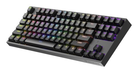 KLAWIATURA DLA GRACZY GENESIS THOR 404 TKL US PODŚWIETLENIE RGB MECHANICZNA CZARNA KAILH BOX BROWN