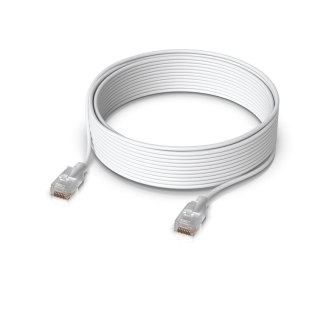 Ubiquiti UACC-Cable-Patch-EL-12M-W kabel sieciowy Półprzezroczysty, Biały Cat6