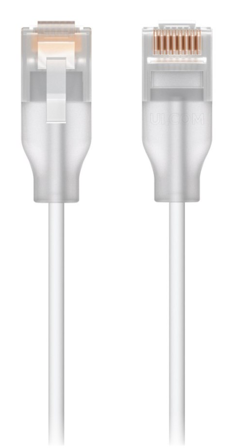 Ubiquiti UACC-Cable-Patch-EL-12M-W kabel sieciowy Półprzezroczysty, Biały Cat6