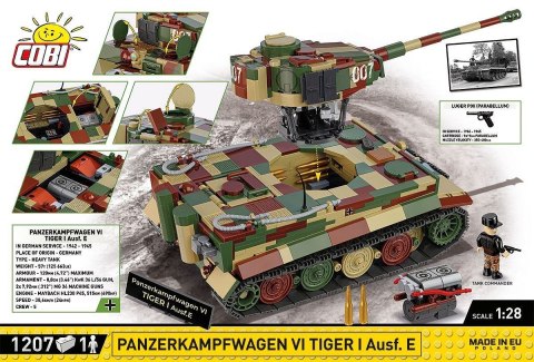 COBI 2587 Historical Collection Executive Edition Panzerkampfwagen VI Tiger I Ausf.E