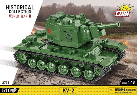 COBI 2731 Historical Collection WWII KV-2 - radziecki czołg ciężki 510 klocków