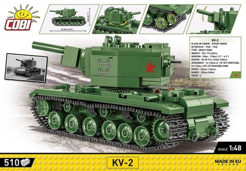 COBI 2731 Historical Collection WWII KV-2 - radziecki czołg ciężki 510 klocków